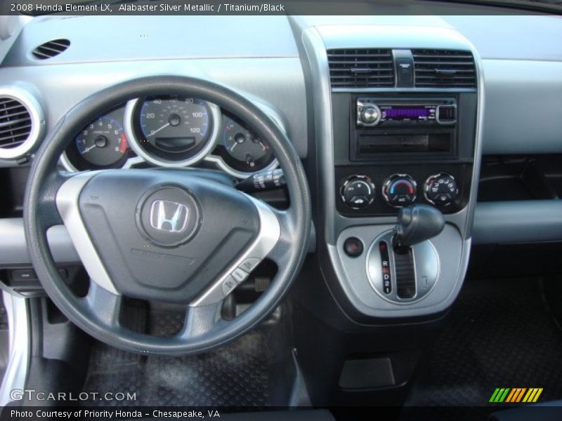 Alabaster Silver Metallic / Titanium/Black 2008 Honda Element LX