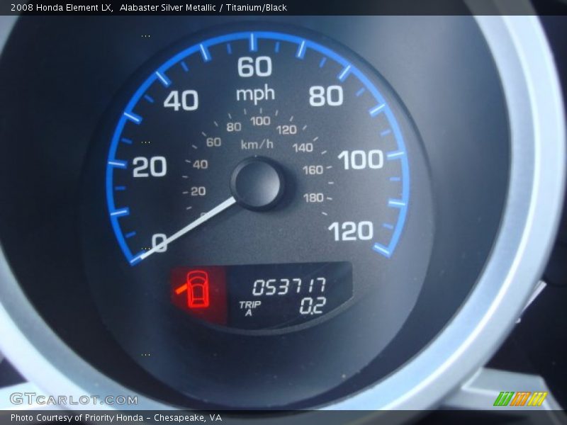 Alabaster Silver Metallic / Titanium/Black 2008 Honda Element LX
