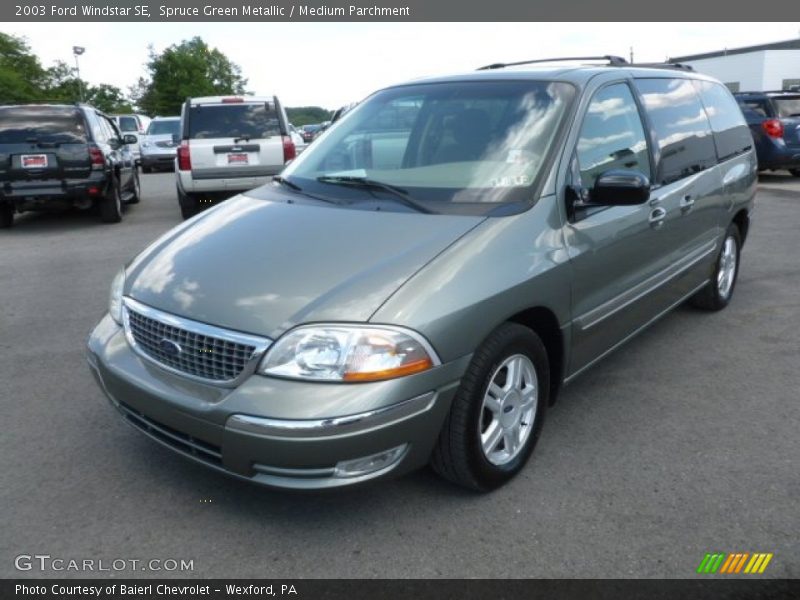 Spruce Green Metallic / Medium Parchment 2003 Ford Windstar SE