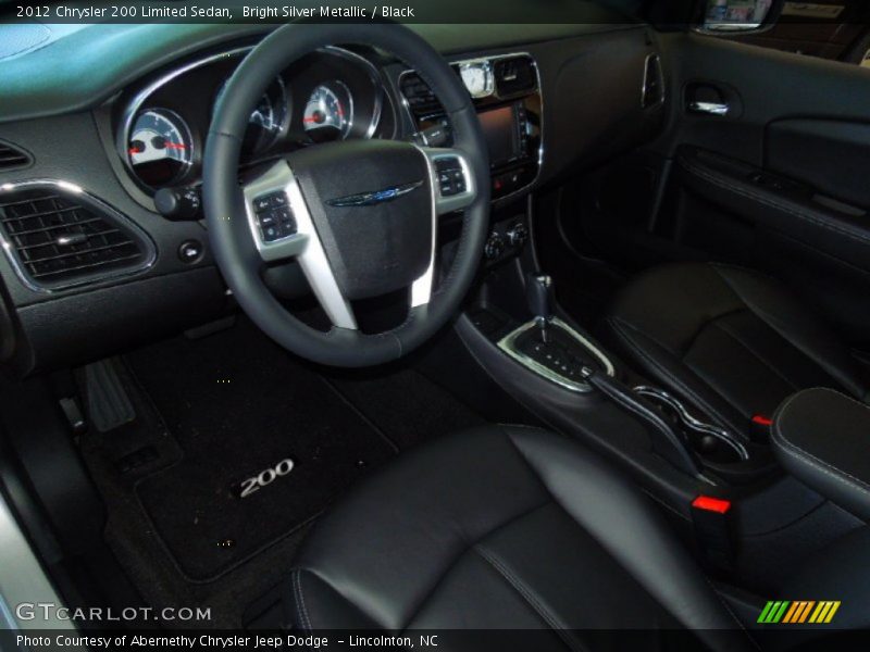 Bright Silver Metallic / Black 2012 Chrysler 200 Limited Sedan