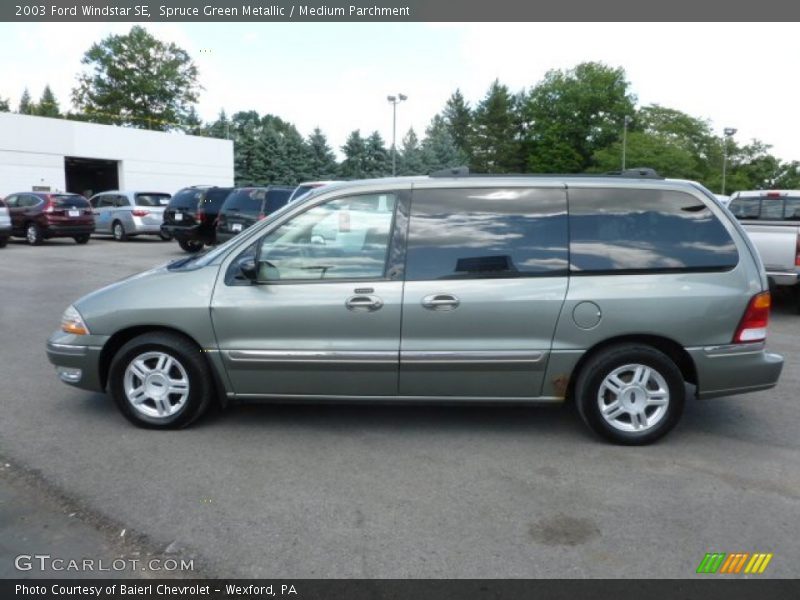 Spruce Green Metallic / Medium Parchment 2003 Ford Windstar SE