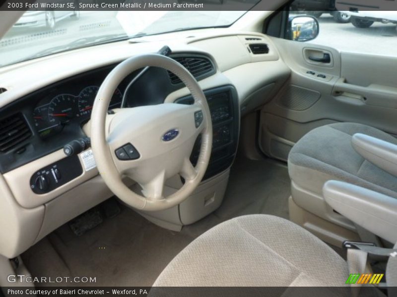 Spruce Green Metallic / Medium Parchment 2003 Ford Windstar SE