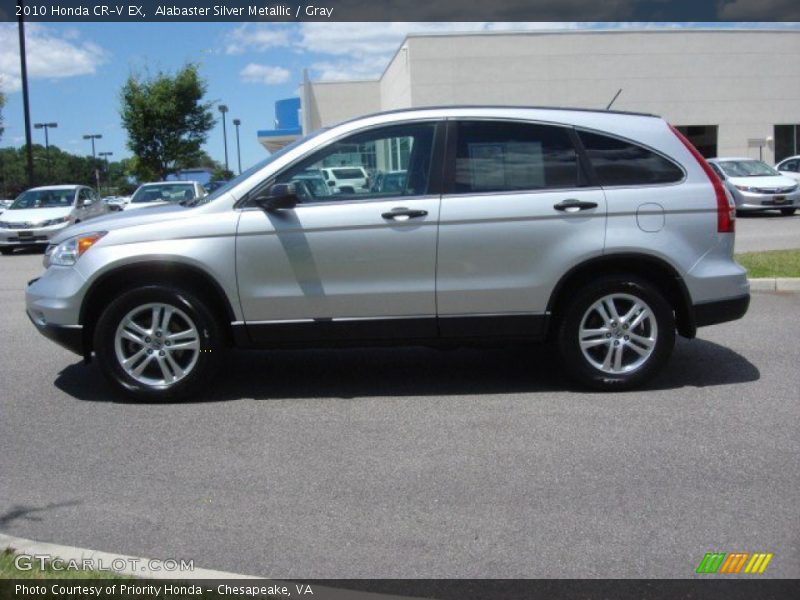 Alabaster Silver Metallic / Gray 2010 Honda CR-V EX