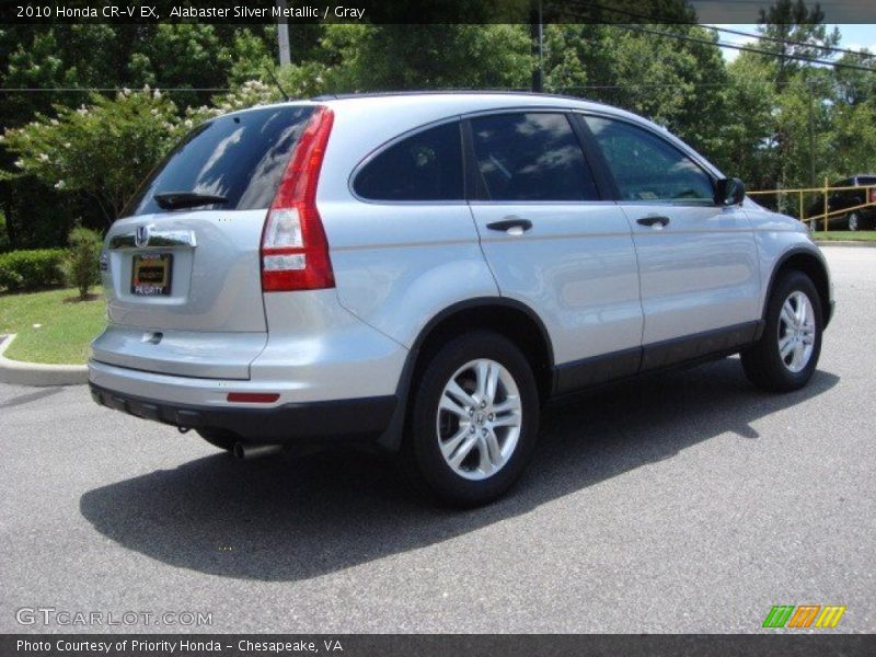 Alabaster Silver Metallic / Gray 2010 Honda CR-V EX
