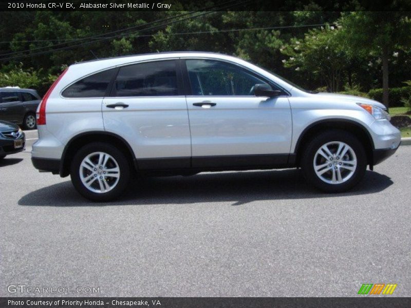 Alabaster Silver Metallic / Gray 2010 Honda CR-V EX