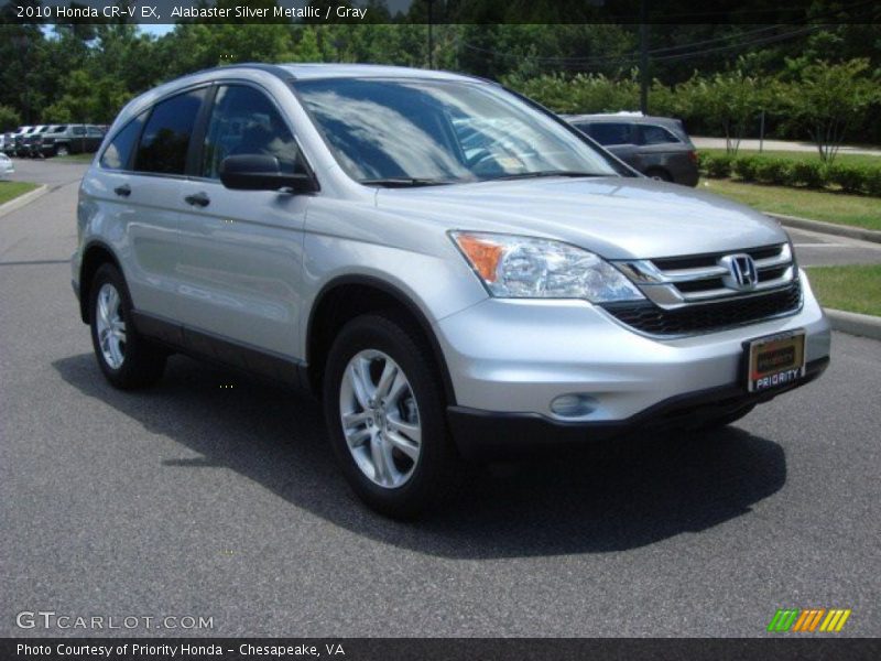 Alabaster Silver Metallic / Gray 2010 Honda CR-V EX