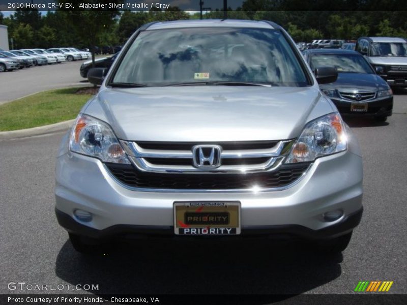 Alabaster Silver Metallic / Gray 2010 Honda CR-V EX