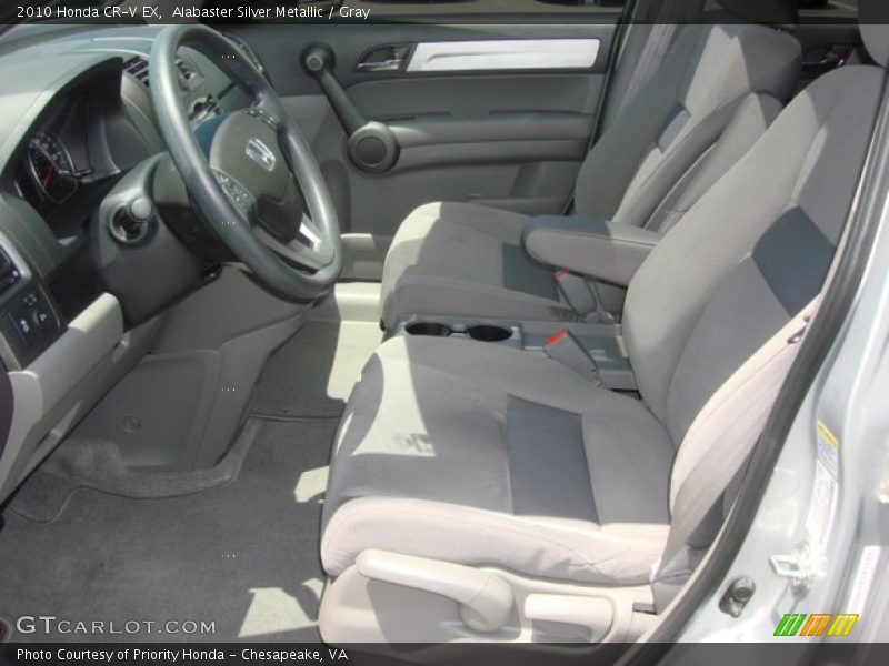 Alabaster Silver Metallic / Gray 2010 Honda CR-V EX