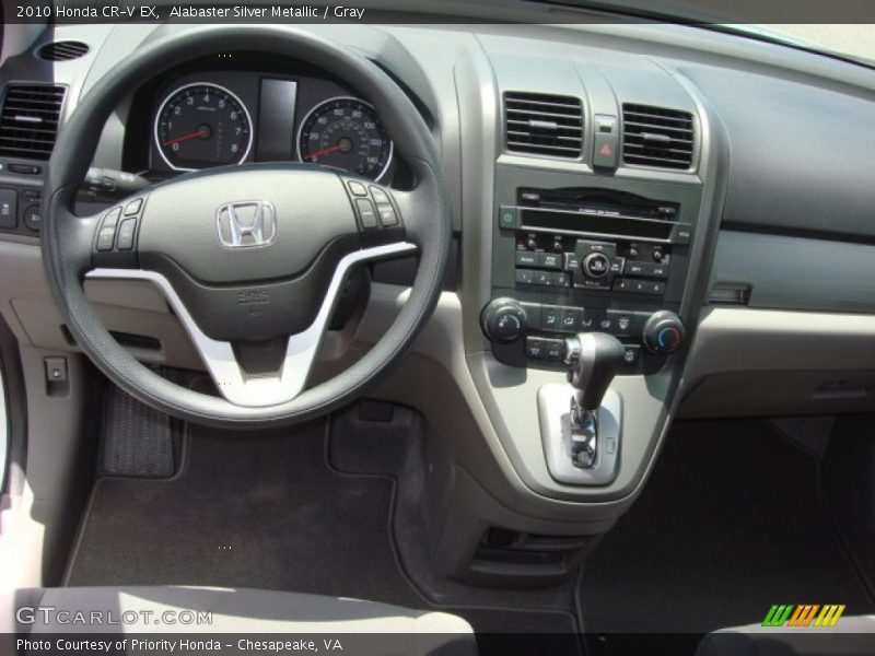 Alabaster Silver Metallic / Gray 2010 Honda CR-V EX