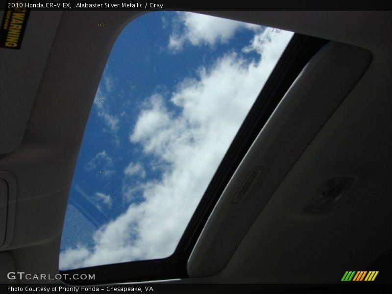 Alabaster Silver Metallic / Gray 2010 Honda CR-V EX
