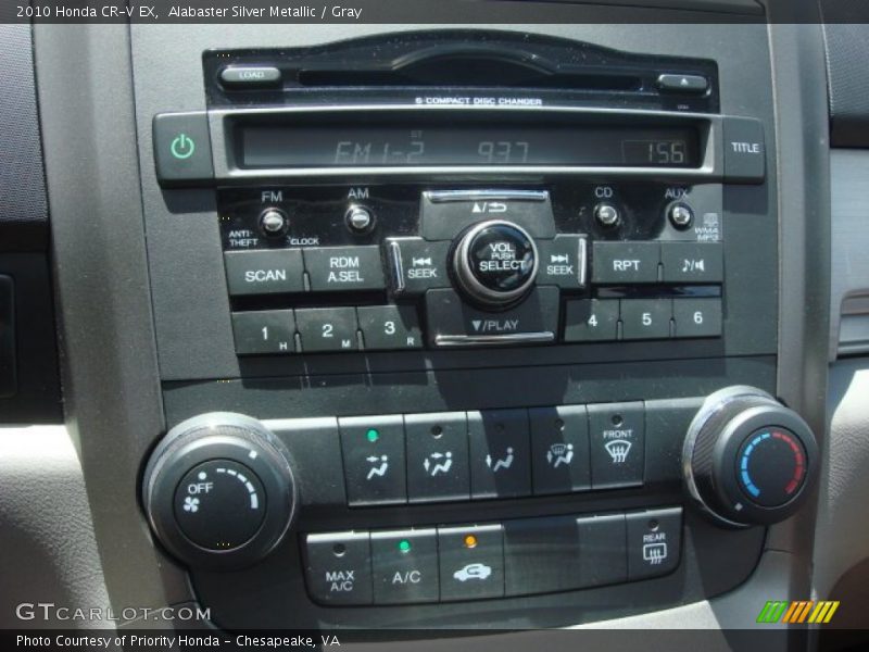 Alabaster Silver Metallic / Gray 2010 Honda CR-V EX