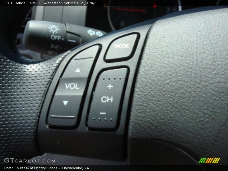 Alabaster Silver Metallic / Gray 2010 Honda CR-V EX