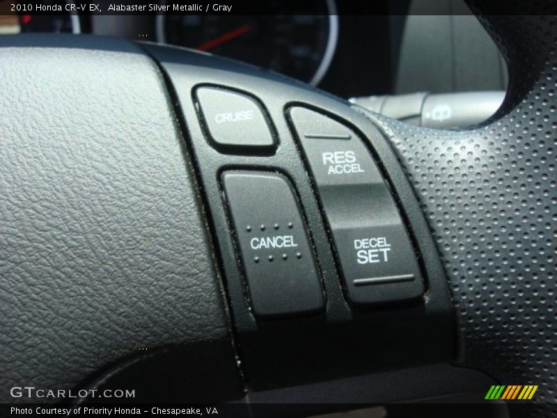 Alabaster Silver Metallic / Gray 2010 Honda CR-V EX