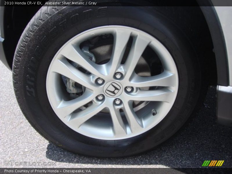 Alabaster Silver Metallic / Gray 2010 Honda CR-V EX