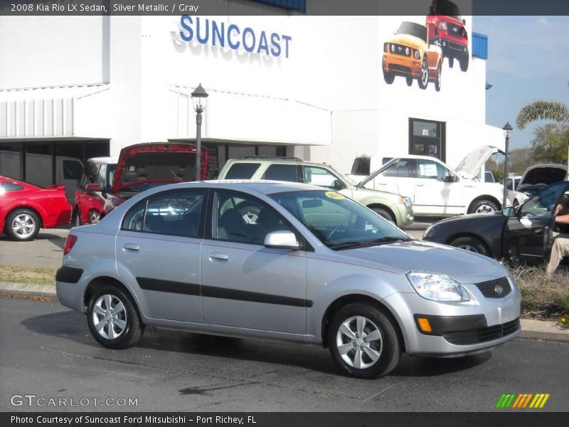 Silver Metallic / Gray 2008 Kia Rio LX Sedan