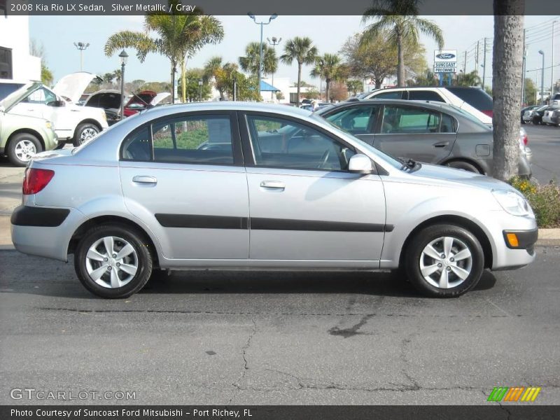 Silver Metallic / Gray 2008 Kia Rio LX Sedan