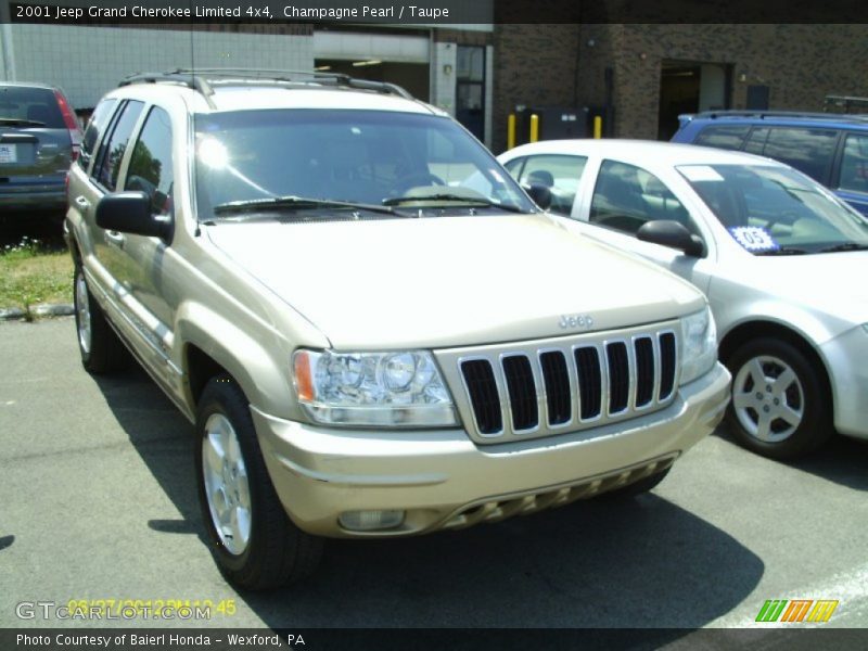 Champagne Pearl / Taupe 2001 Jeep Grand Cherokee Limited 4x4