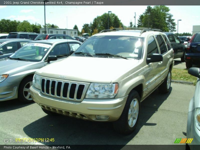 Champagne Pearl / Taupe 2001 Jeep Grand Cherokee Limited 4x4