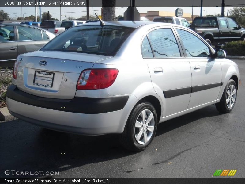 Silver Metallic / Gray 2008 Kia Rio LX Sedan