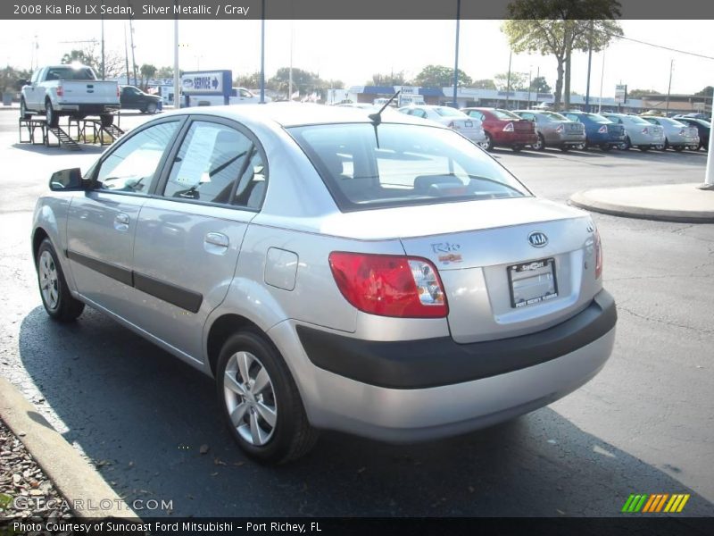 Silver Metallic / Gray 2008 Kia Rio LX Sedan