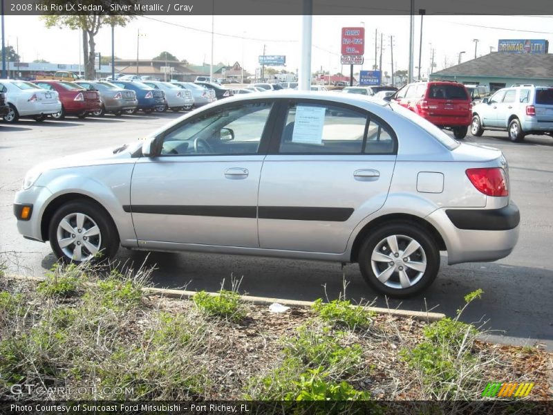 Silver Metallic / Gray 2008 Kia Rio LX Sedan