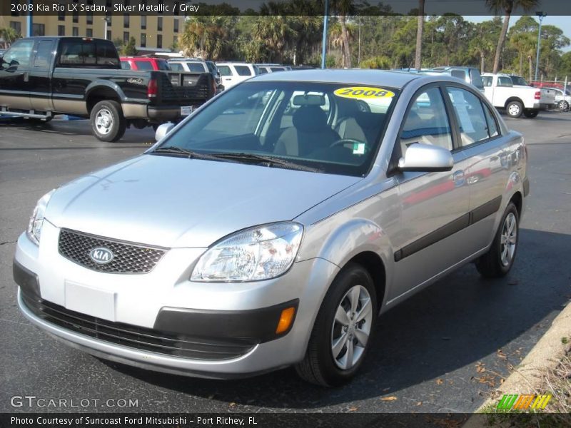 Silver Metallic / Gray 2008 Kia Rio LX Sedan