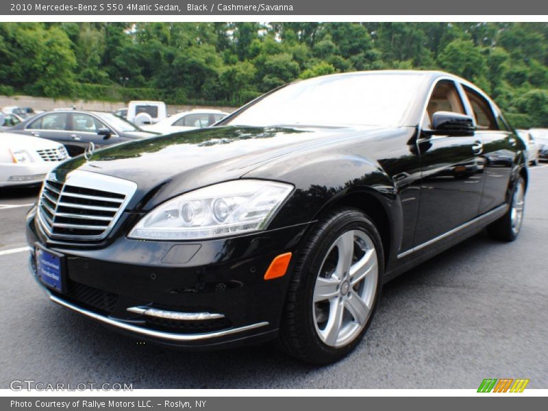 Black / Cashmere/Savanna 2010 Mercedes-Benz S 550 4Matic Sedan