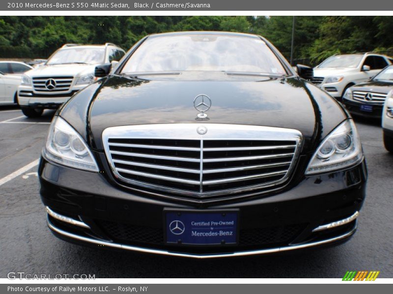 Black / Cashmere/Savanna 2010 Mercedes-Benz S 550 4Matic Sedan