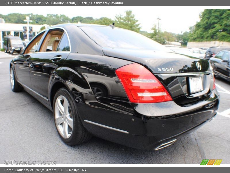 Black / Cashmere/Savanna 2010 Mercedes-Benz S 550 4Matic Sedan
