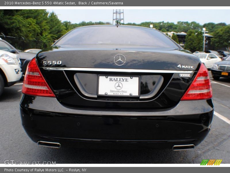 Black / Cashmere/Savanna 2010 Mercedes-Benz S 550 4Matic Sedan