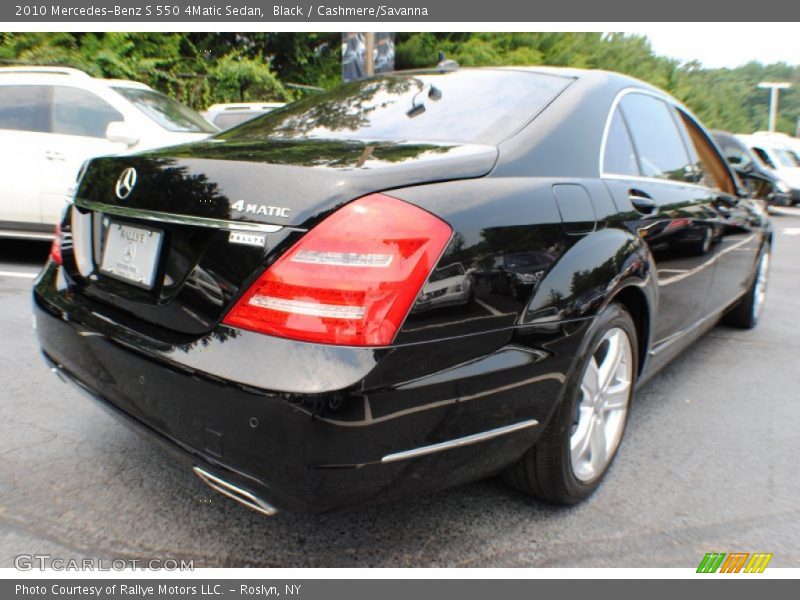 Black / Cashmere/Savanna 2010 Mercedes-Benz S 550 4Matic Sedan