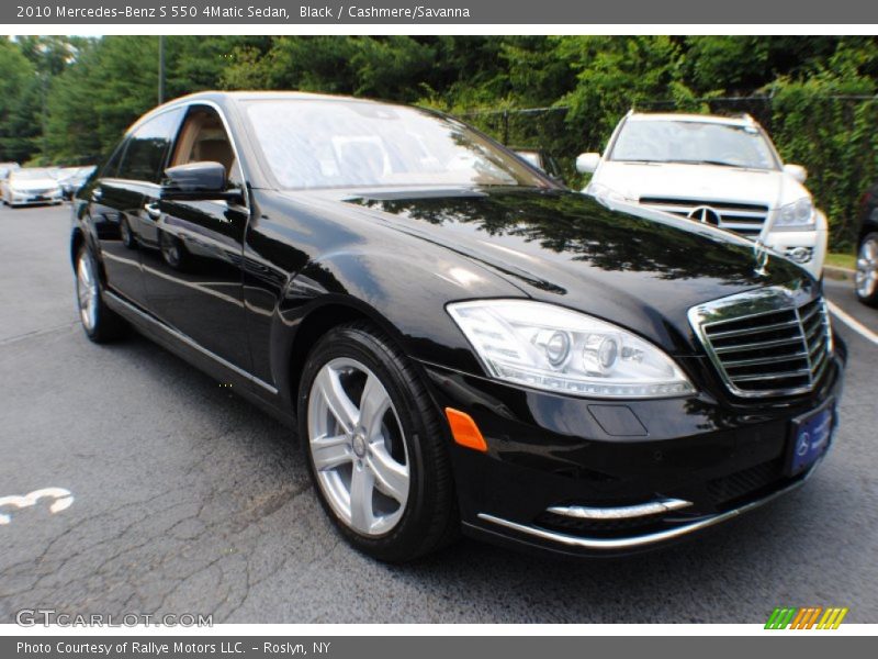 Black / Cashmere/Savanna 2010 Mercedes-Benz S 550 4Matic Sedan