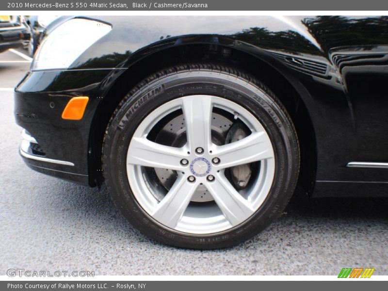Black / Cashmere/Savanna 2010 Mercedes-Benz S 550 4Matic Sedan