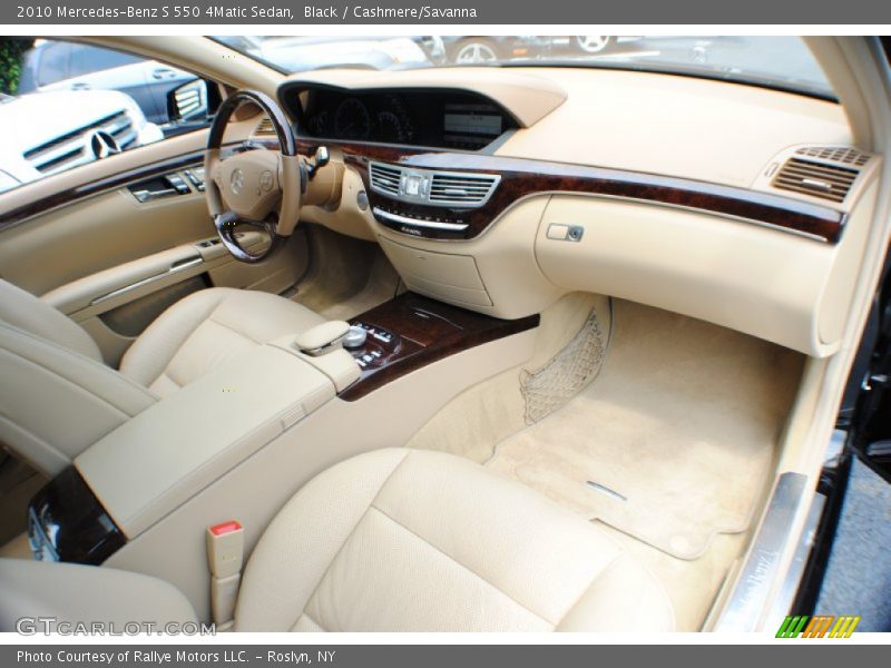 Black / Cashmere/Savanna 2010 Mercedes-Benz S 550 4Matic Sedan