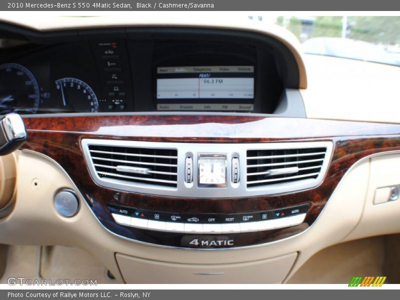 Black / Cashmere/Savanna 2010 Mercedes-Benz S 550 4Matic Sedan