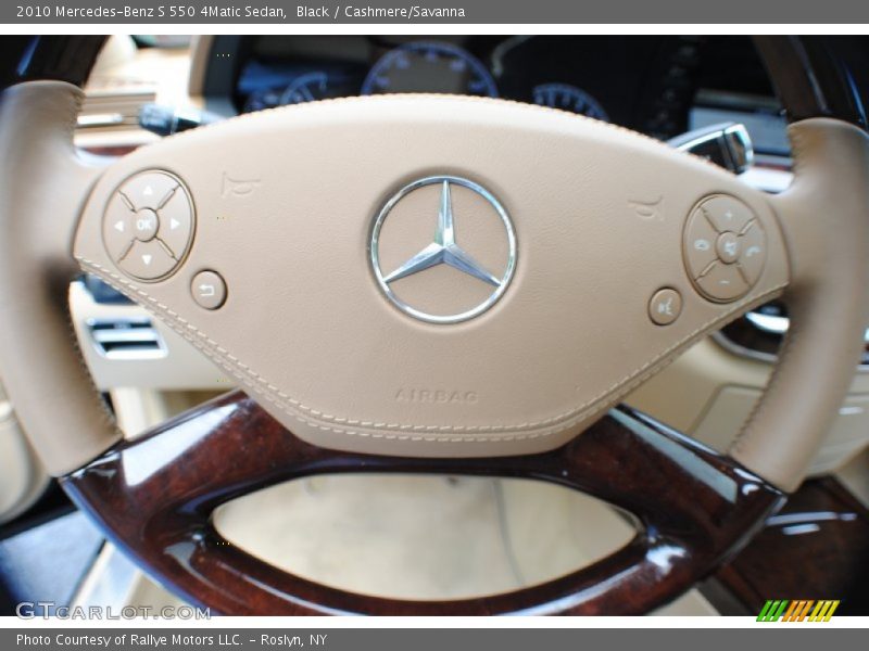 Black / Cashmere/Savanna 2010 Mercedes-Benz S 550 4Matic Sedan