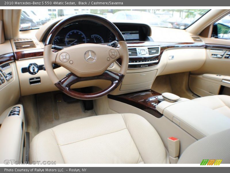 Black / Cashmere/Savanna 2010 Mercedes-Benz S 550 4Matic Sedan