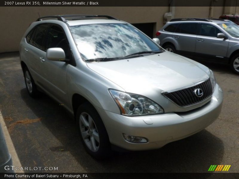 Millennium Silver Metallic / Black 2007 Lexus RX 350