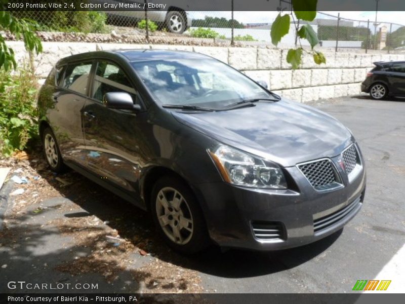 Carbon Gray Metallic / Ebony 2009 Pontiac Vibe 2.4