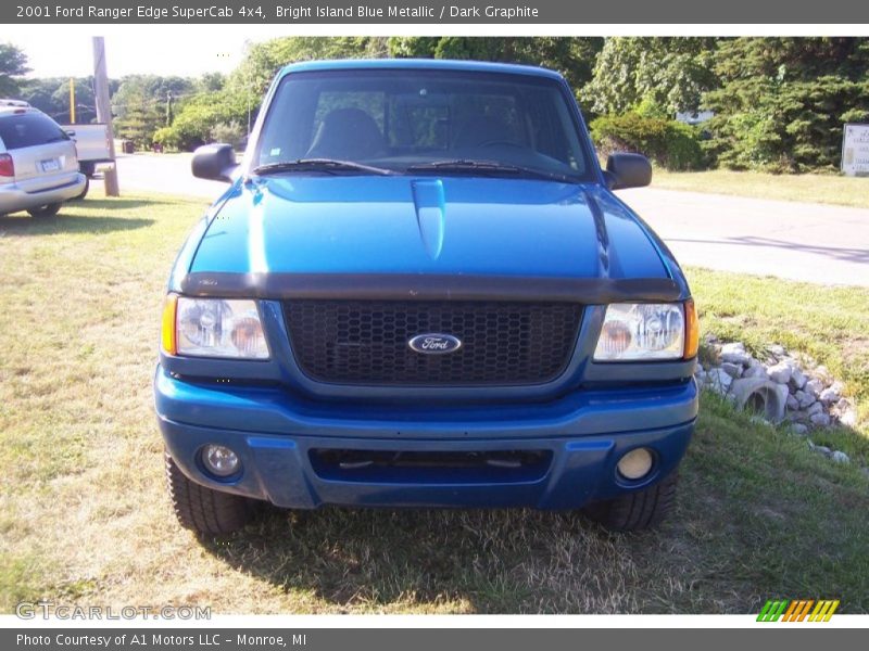 Bright Island Blue Metallic / Dark Graphite 2001 Ford Ranger Edge SuperCab 4x4
