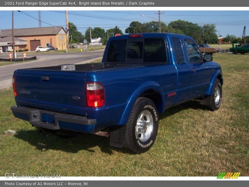 Bright Island Blue Metallic / Dark Graphite 2001 Ford Ranger Edge SuperCab 4x4