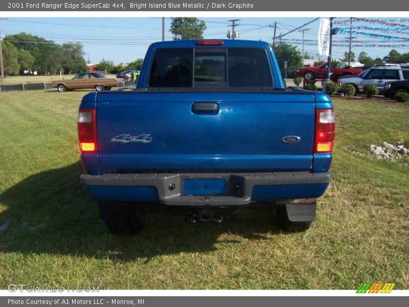 Bright Island Blue Metallic / Dark Graphite 2001 Ford Ranger Edge SuperCab 4x4
