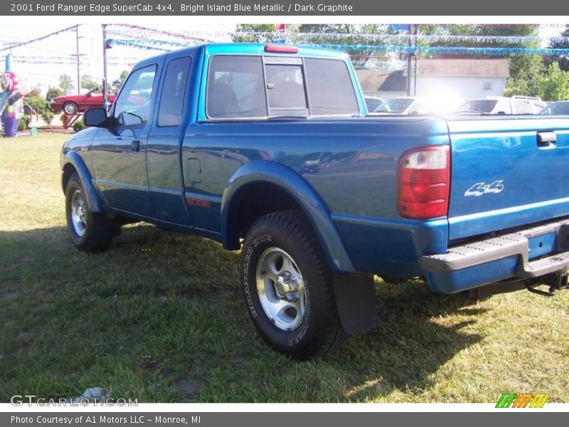 Bright Island Blue Metallic / Dark Graphite 2001 Ford Ranger Edge SuperCab 4x4