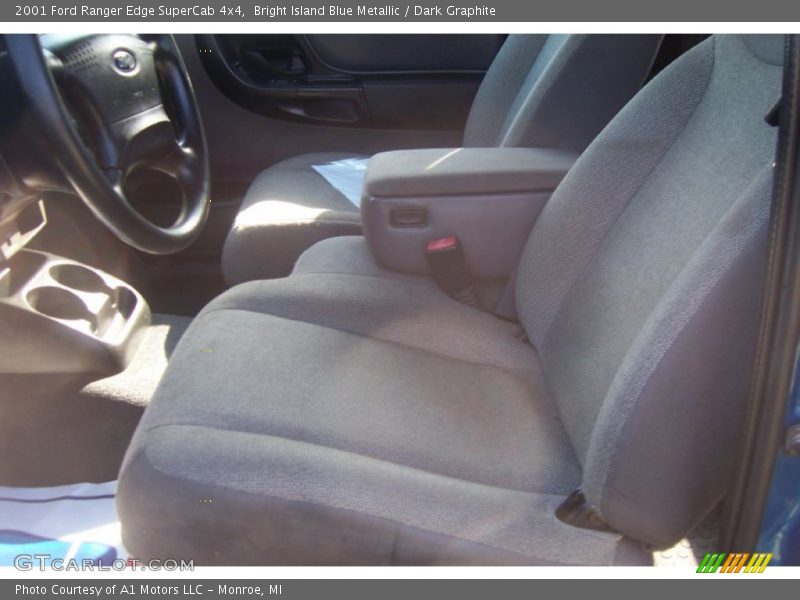 Bright Island Blue Metallic / Dark Graphite 2001 Ford Ranger Edge SuperCab 4x4