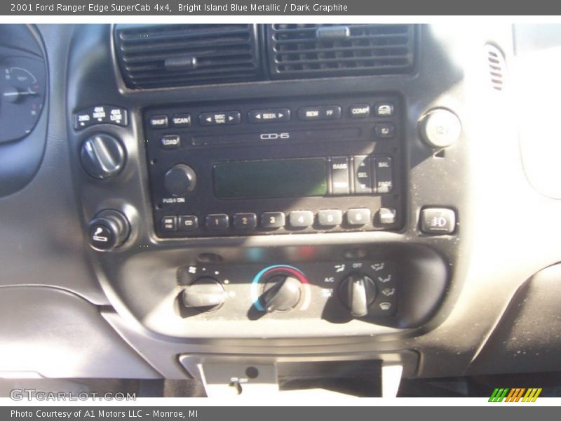 Bright Island Blue Metallic / Dark Graphite 2001 Ford Ranger Edge SuperCab 4x4