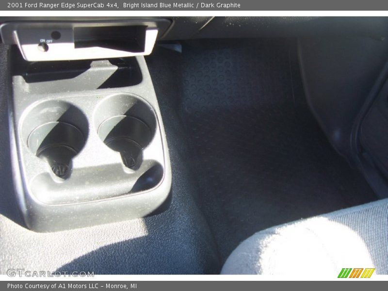 Bright Island Blue Metallic / Dark Graphite 2001 Ford Ranger Edge SuperCab 4x4