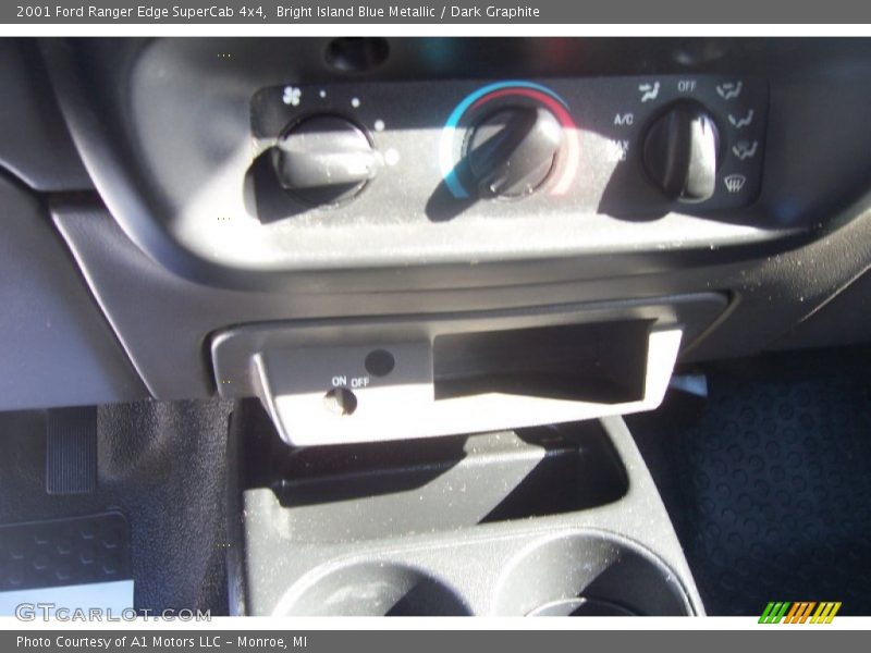 Bright Island Blue Metallic / Dark Graphite 2001 Ford Ranger Edge SuperCab 4x4