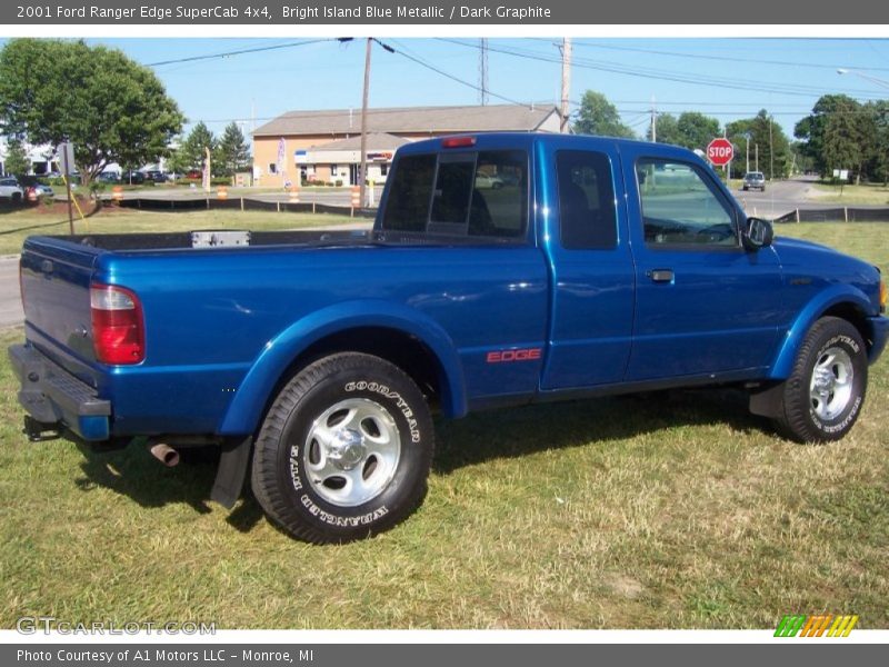 Bright Island Blue Metallic / Dark Graphite 2001 Ford Ranger Edge SuperCab 4x4