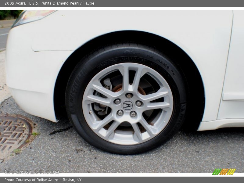 White Diamond Pearl / Taupe 2009 Acura TL 3.5
