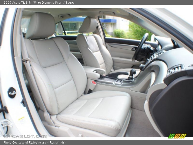 White Diamond Pearl / Taupe 2009 Acura TL 3.5